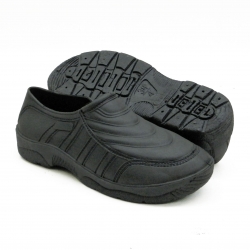 Black Waterproof PVC Shoes 888 (BK) 